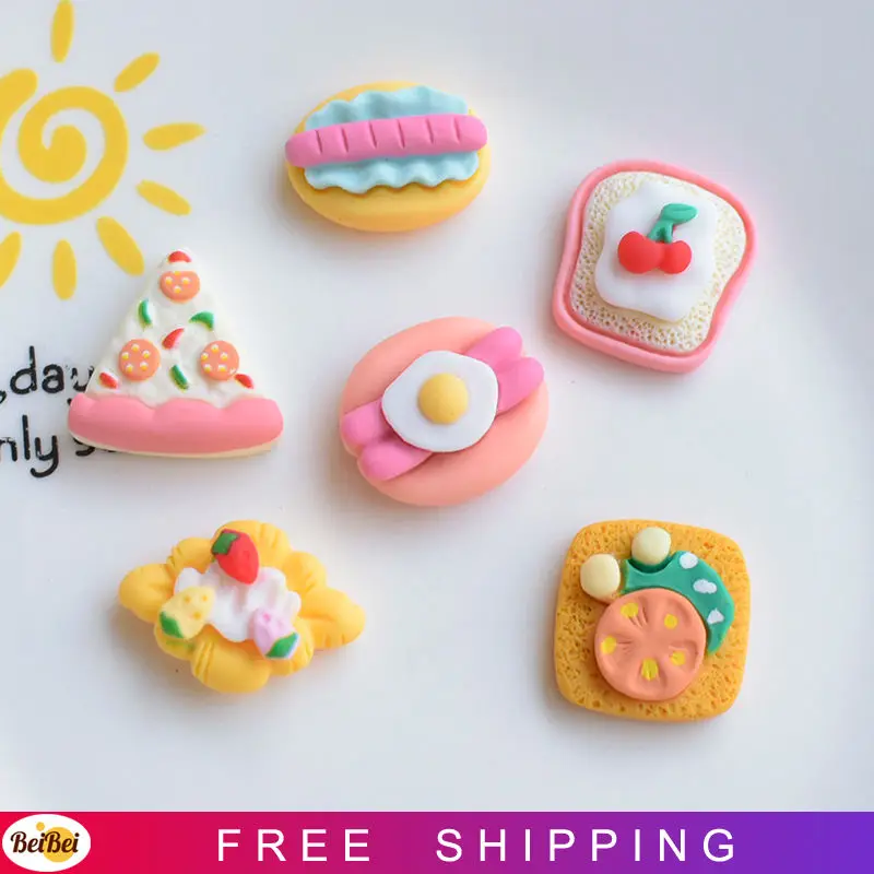 

Искусственная еда из смолы, 100 шт., потрясающая ветчина, сделай сам, скрапбукинг, миниатюрное украшение для кукольного домика