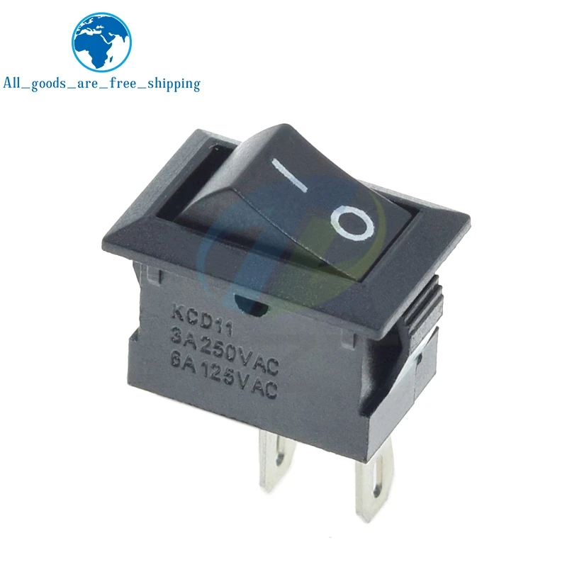 Фото KCD11-101 3A/6A 250V 6A/10A 125V 10*15mm 21*15mm SPST 2PIN ON/OFF G130 Кулисный переключатель для лодки Приборная панель автомобиля Грузовик Переключатель KCD1 №5