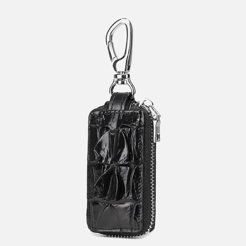 Bolsa de cuero genuino para llaves de coche para hombre, organizador de llaves de negocios, de piel de cocodrilo, a la moda, 45, 2022