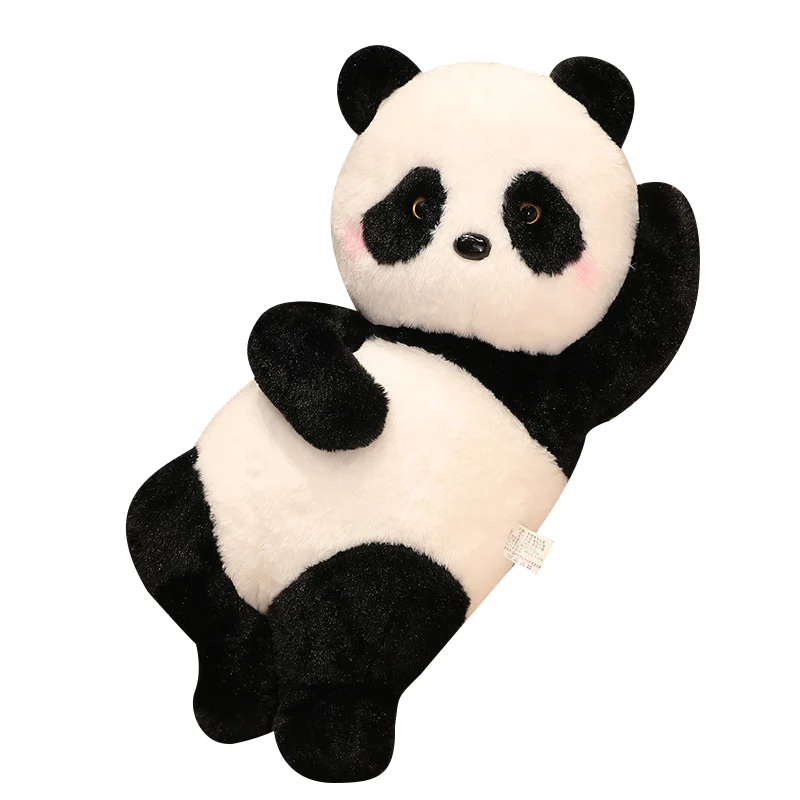 55/70cm Lying Panda Plush Pillow Toy Cute Stuffed Animals Giant Panda  Plushies Throw Pillow Cushion Soft Kids Toys for Girls images - 6