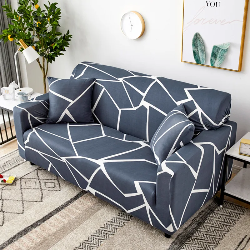 

Stretch Slipcover Sectional Elastic Stretch Sofa Cover for Living Room Couch Cover L Shape Corner Armchair Cover 1/2/3/4 Seater