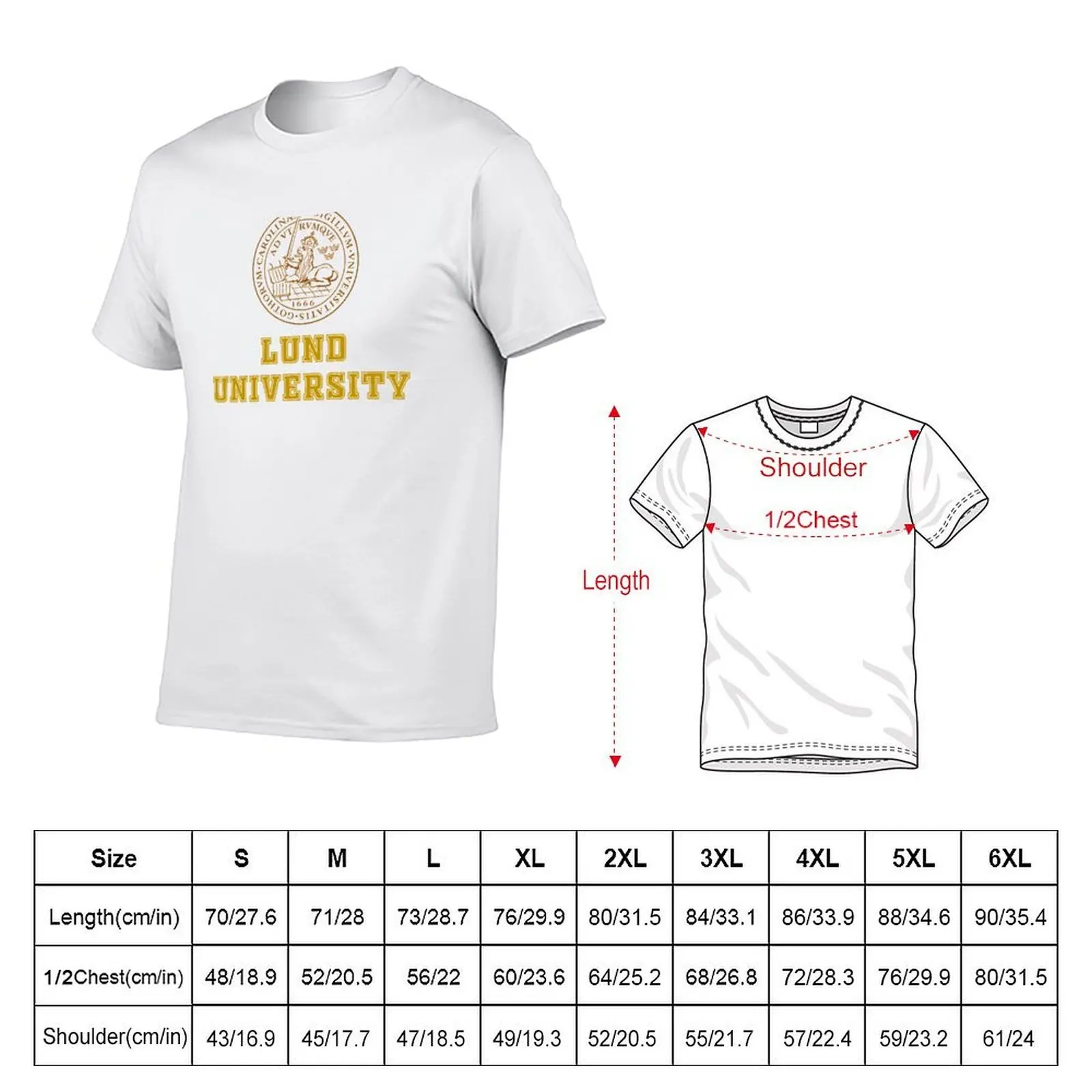 Lund University T-Shirt anime t shirts oversize t shirts for man cotton funny man graphic t shirt T-Shirt (art.: 3920d377fa312) - 3920d377fa312