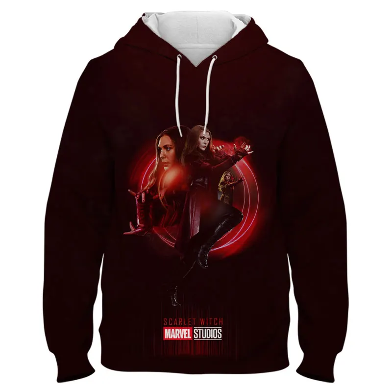 

Clothes For Teenagers Marvel Scarlet Witch 3D Print Children Sweatshirts Spring Harajuku Syle Men Women Oversize Hoodies