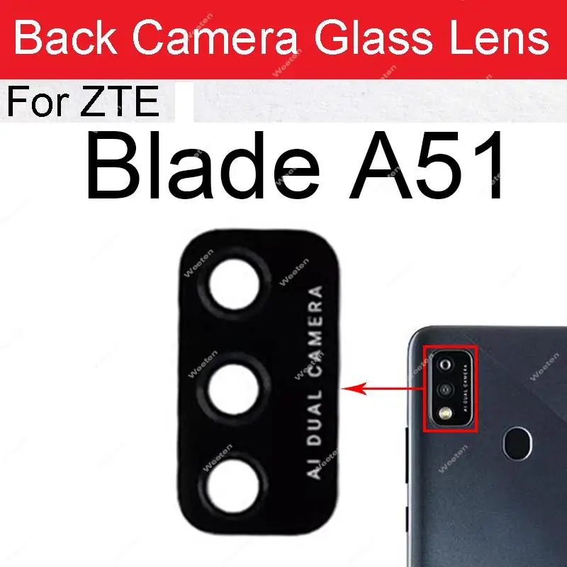 Задняя камера для ZTE Blade A5 A7S A31Plus A51 A71 V10 V20 Vita 2020 20Pro S30 Pro