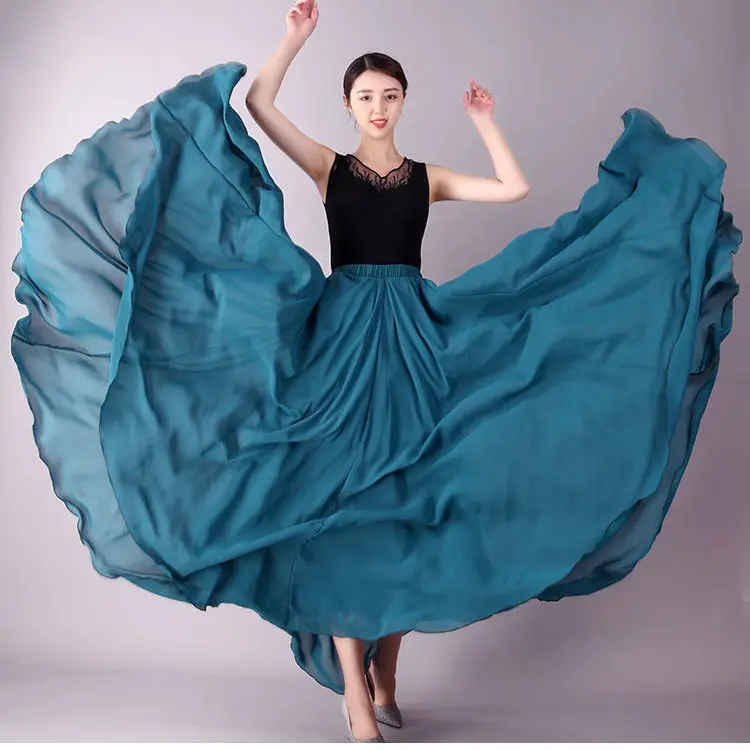 Лидер продаж шифоновая юбка 720 градусов балерина циганское катание на коньках