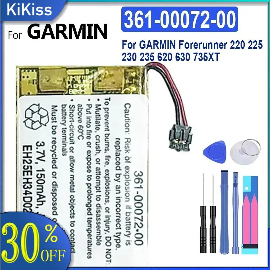 Аккумулятор для спортивных часов GARMIN Forerunner 220 225 230 235 620 630 735XT Batteria
