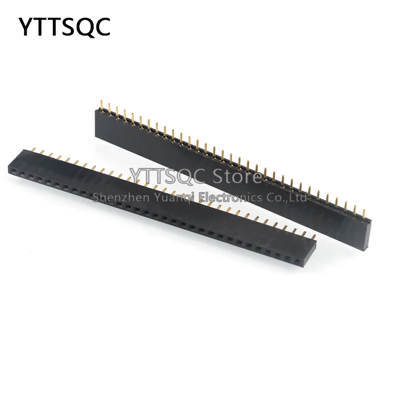 100 шт. однорядные штырьковые Разъемы 2 54 мм 1*2p 3p 4p 5p 6p 7p 8p 9p 10p 12p 14p 16p 18p 20 контактный