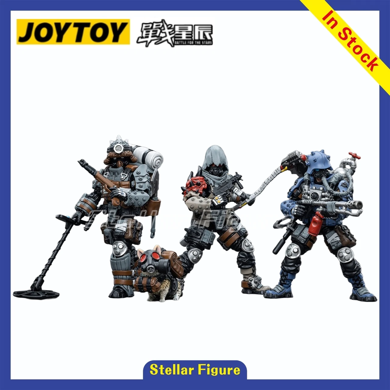 Фото 【SF】JOYTOY 1/18 Фигурка Wasteland Scavengers-Nikos Lendal Simeon-Spud 3 шт. Модель игрушки Подарки Коллекция украшений №1