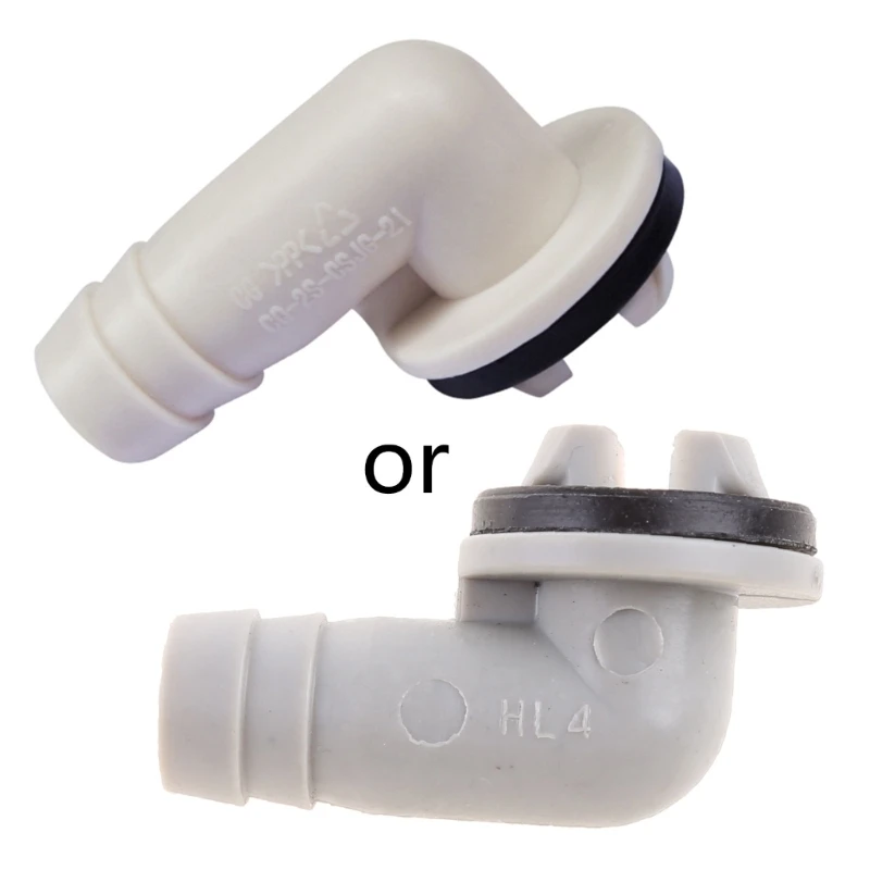 

Air Conditioner External Unit Drain Hose Connector Elbow 15mm with Rubber Ring Compatible with Most Household AC