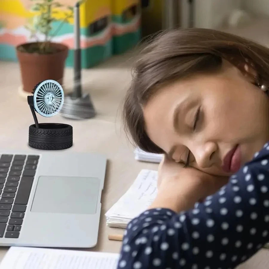 Креативный маленький вентилятор с гальваническим покрытием стильная модель