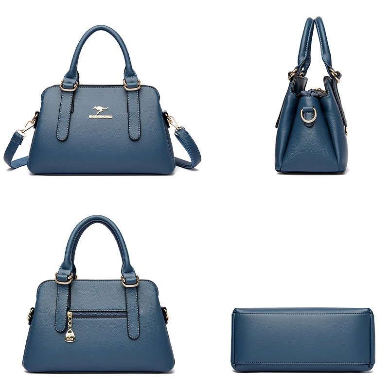 Luxury Brand Women's 3-layer Casual Handbags 2022 Premium Soft Leather Bags And Wallets Designer Women's Handbags Crossbody Bags