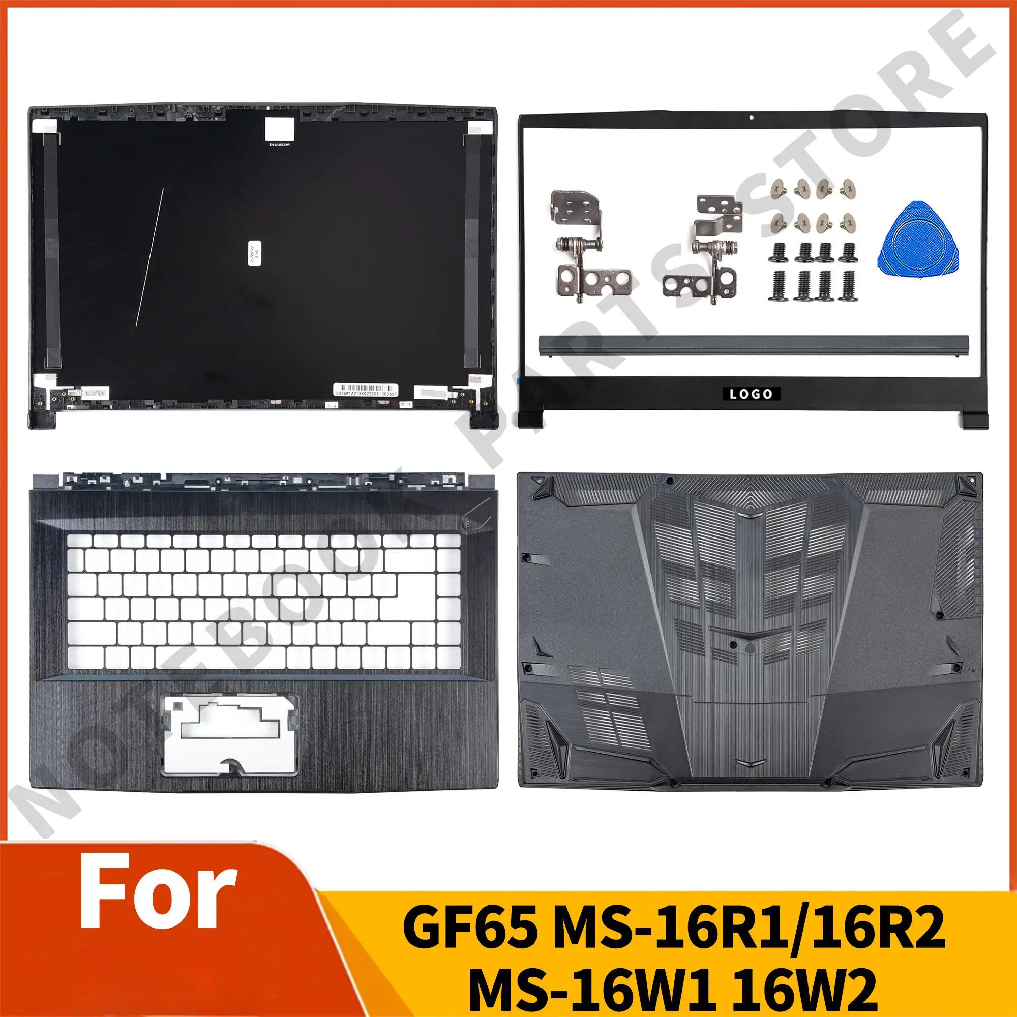 Новинка задняя крышка ЖК-дисплея GF65 MS-16W1/16W2 MS-16R1/16R 2/Передняя