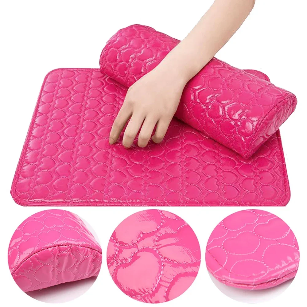 Подушка для дизайна ногтей подставка рук мягкая кожаная оборудование маникюра