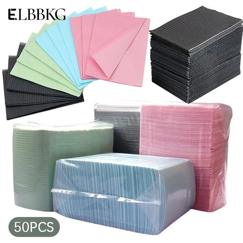 

50Pcs Disposable Tattoo Clean Pad Tattoo Table Covers Clean Pad Patient Dental Napkins Beauty Tattoo Accessories Tattoo Bibs