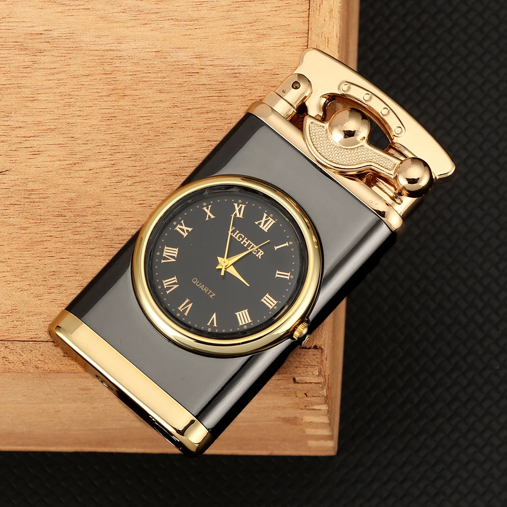 Креативные механические часы 1 струйная зажигалка для сигар инструменты курения