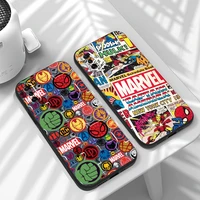 usa marvel comics phone case for xiaomi note 10 pro lite 10s 10 pro lite 11 pro lite ultra liquid silicon protective back shell