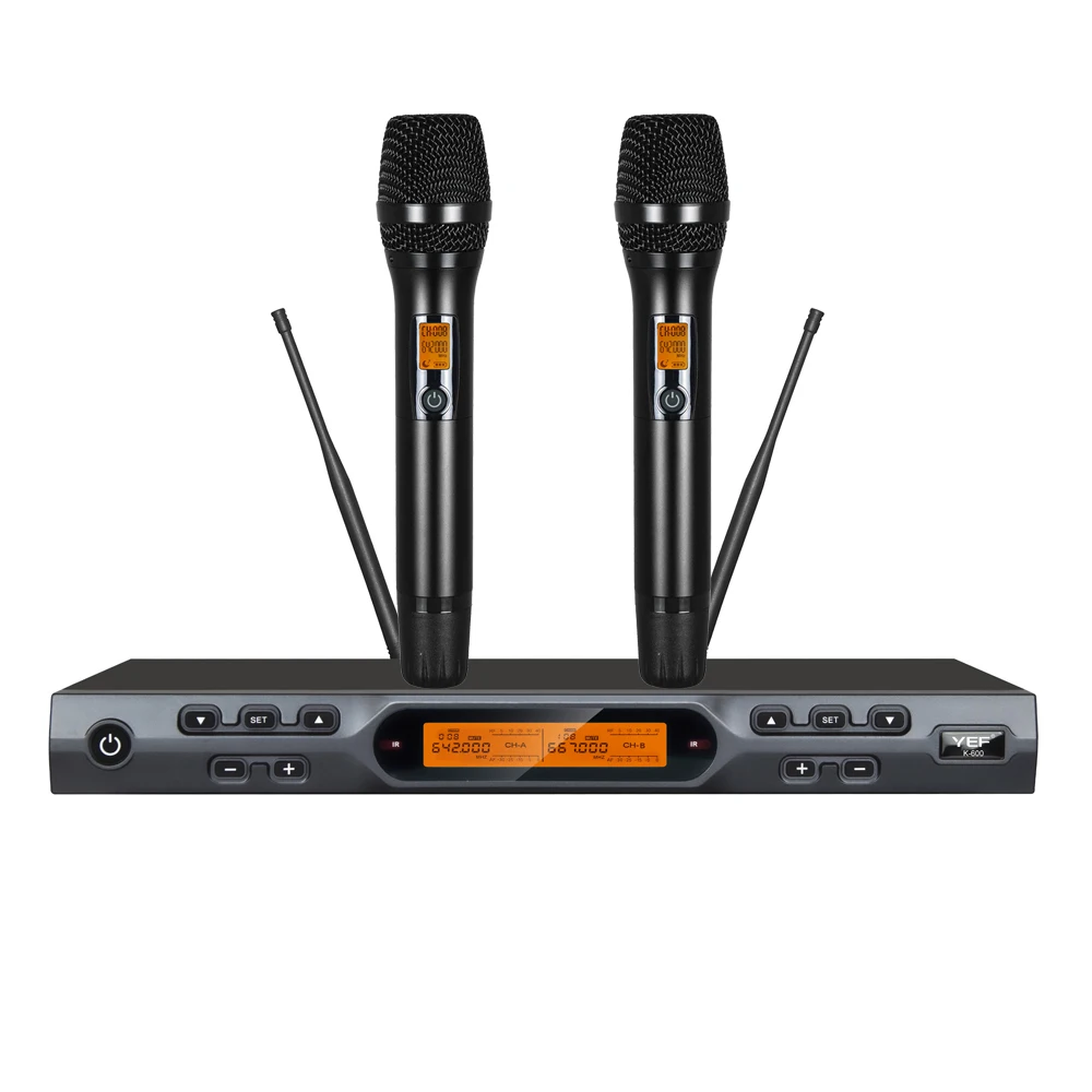 Профессиональный 100-канальный беспроводной UHF-микрофон для студийной записи и