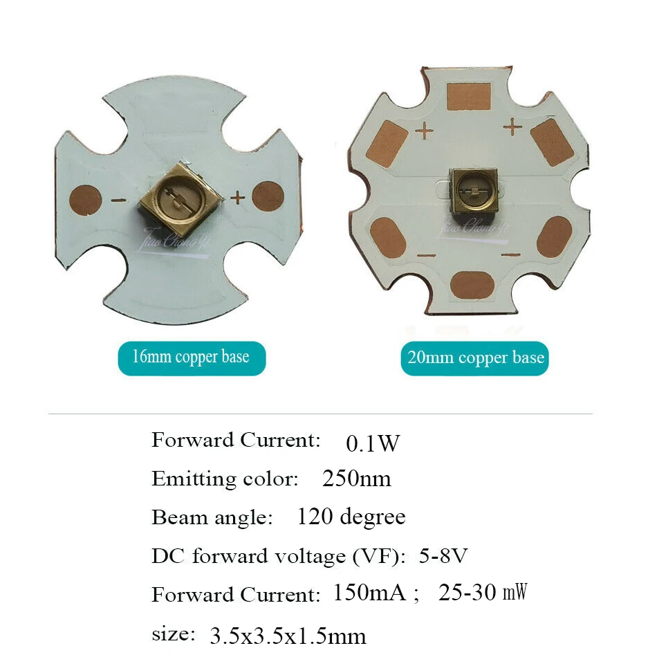 

TiaoChongYi UVC LED лампа 0.1W 1W 2W