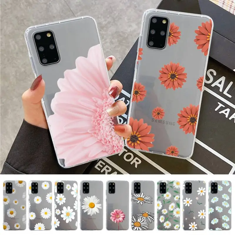 

Colorful Daisy Flowers Phone Case For Samsung A 10 20 30 50s 70 51 52 71 4g 12 31 21 31 S 20 21 plus Ultra