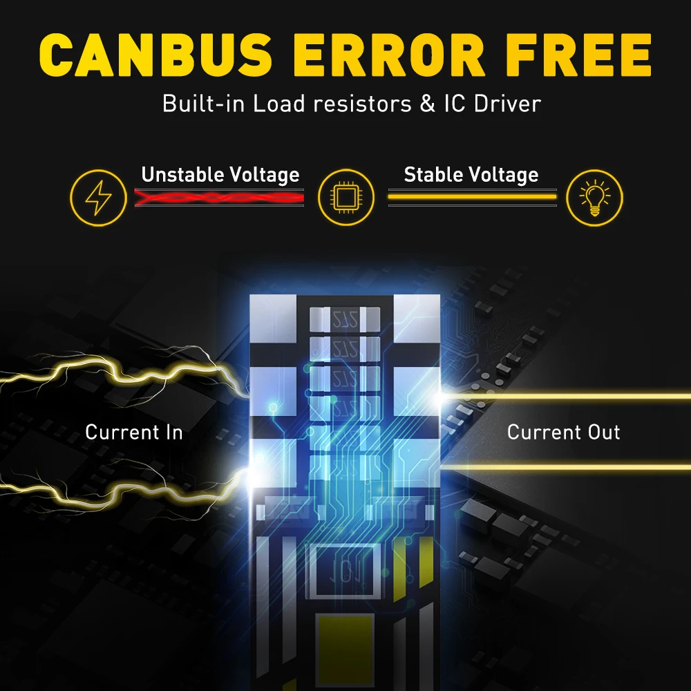 10X T10 W5W светодиодный Canbus без ошибок Автомобильная фонарь для Ford Focus 2 3 Fiesta MK2 MK3 Mondeo