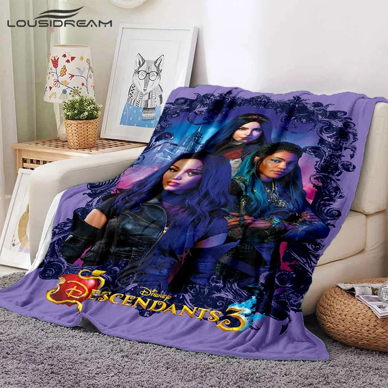 

Модное фланелевое одеяло Evie Mal, HD мультяшное одеяло, декор комнаты, искусственное покрывало для дивана, путешествий, кемпинга, пикника