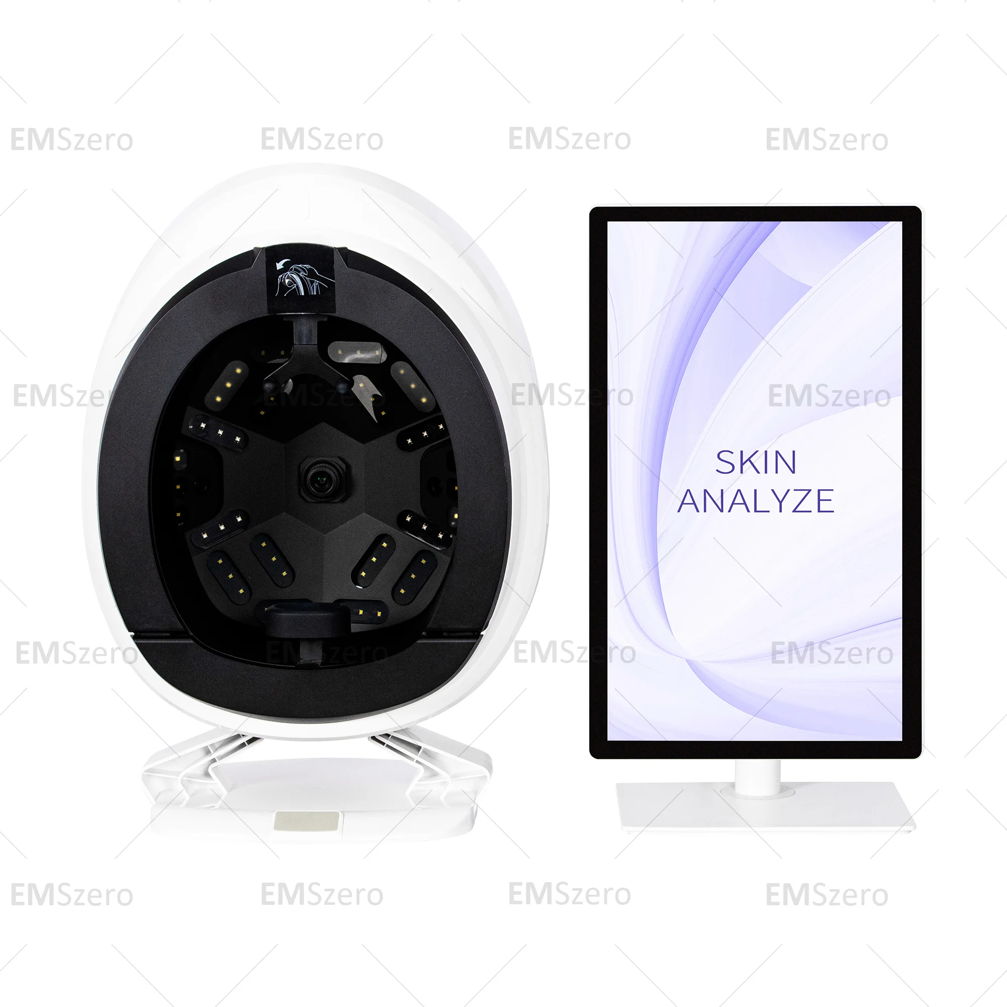 AISIA Q2 3D AI Facial Skin Analyzer Detection Problem Diagnosis 8 Spectrum Professional Analysis Beauty Salon Equipment