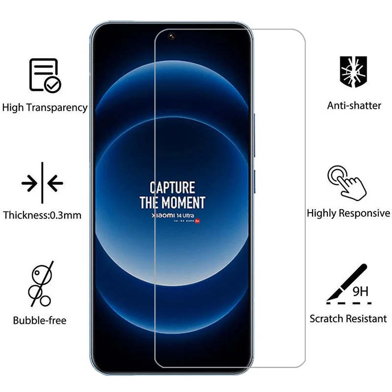 Защитная пленка для экрана xiaomi mi 14 ультразащитное закаленное стекло на °