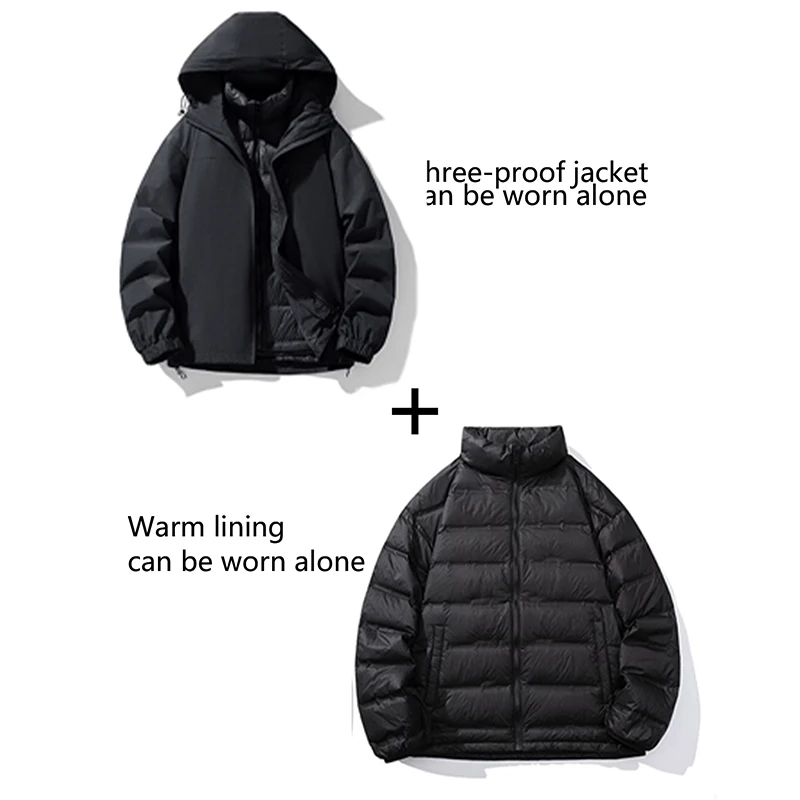 WASSUP CMKPO пуховик три в одном для мужчин и женщин уличная куртка 2024 новая