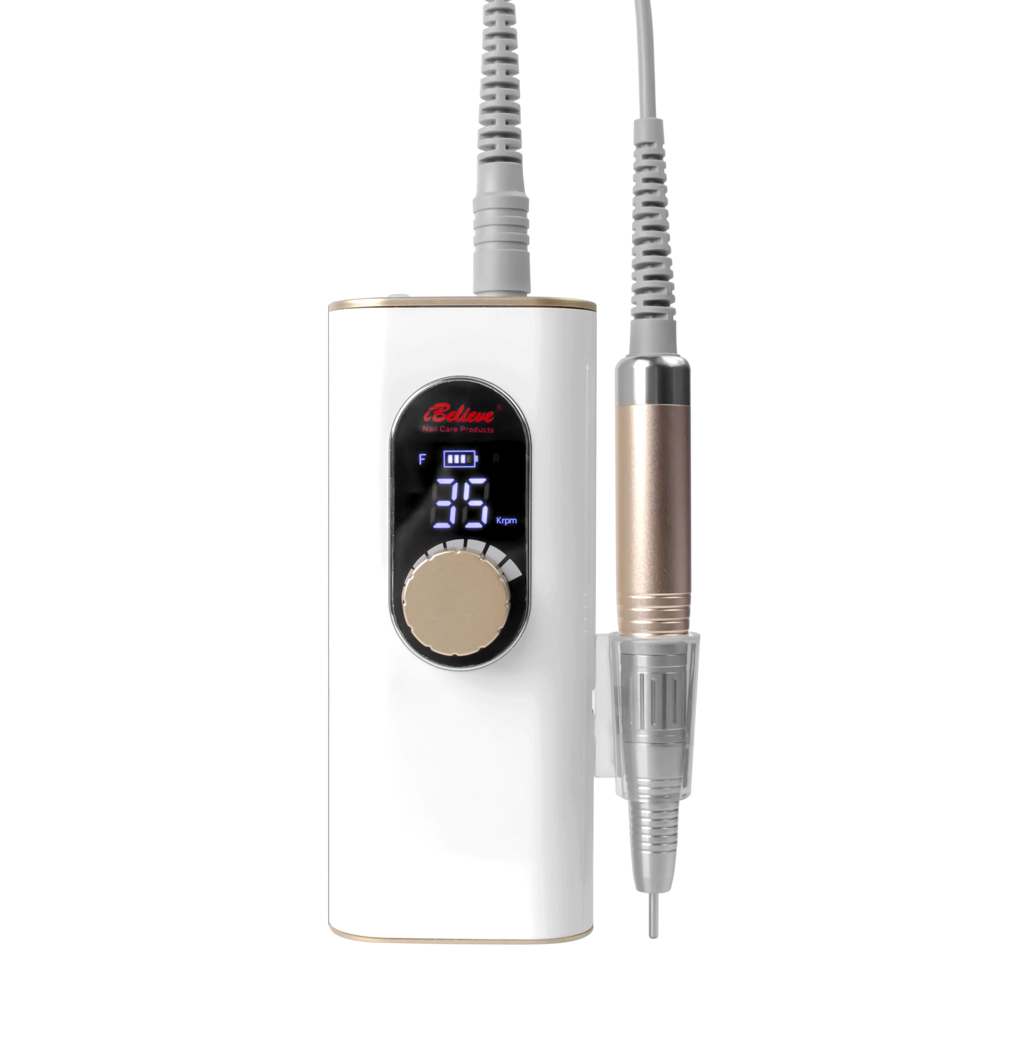

Strong korea nail drill 35000RPM Brushless cordless rechargeable portable ibelieve nail drill