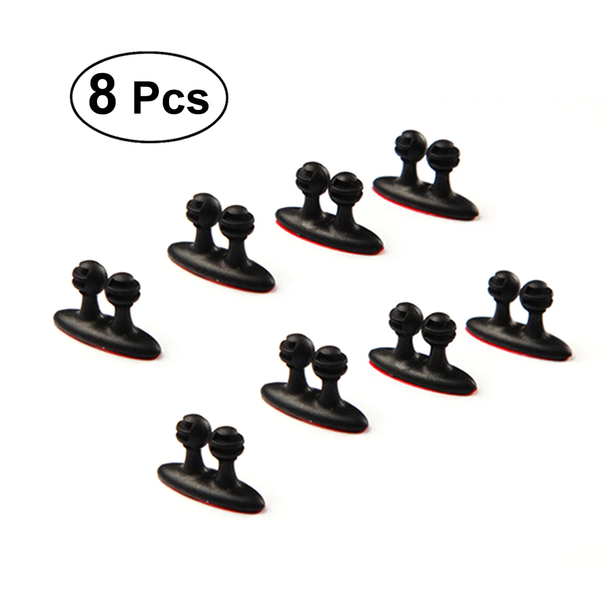 

8 Pcs Car Wire Cord Clip Vehicle Wire Clip Mounts Cable Tie Fixer Organizer Holder Car Fixed Clamp Desk Wall Cable Wire