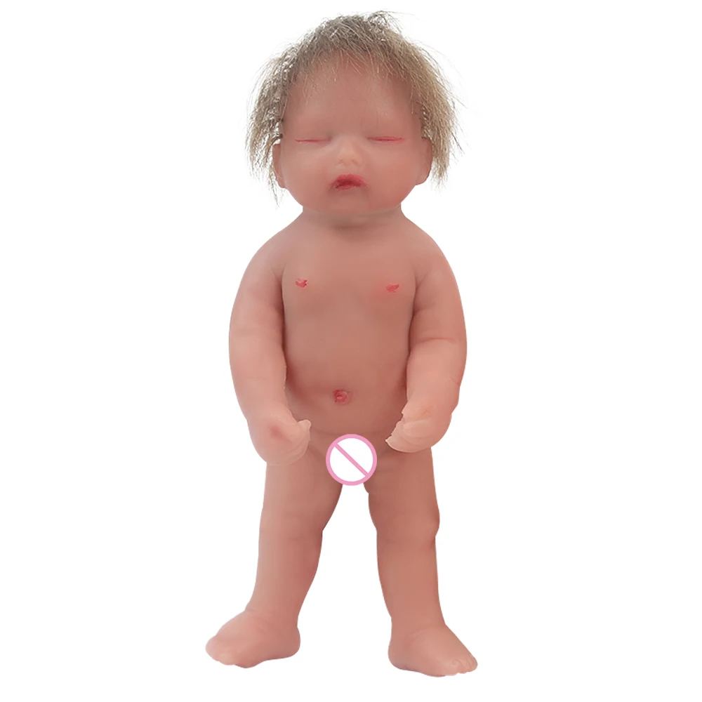 

IVITA WG1735MNRH 4.72inch 60g 100% Full Silicone Reborn Baby Doll Girl Skeleton Mini Realistic Toys for Children Christmas Gift