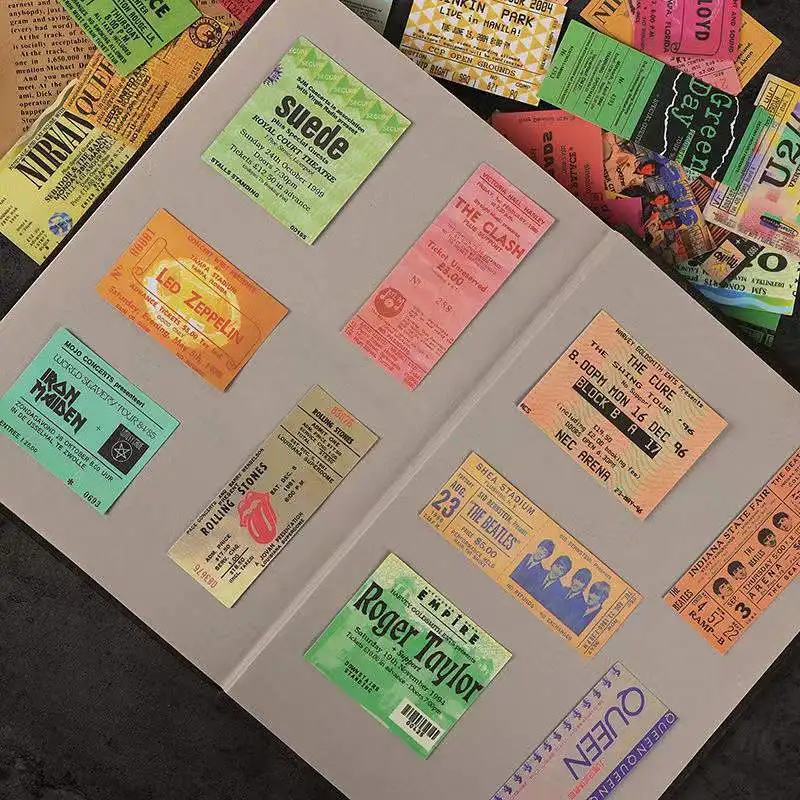 43 шт. в наборе билет стиле рок-группы водонепроницаемая фотосессия Цветочная