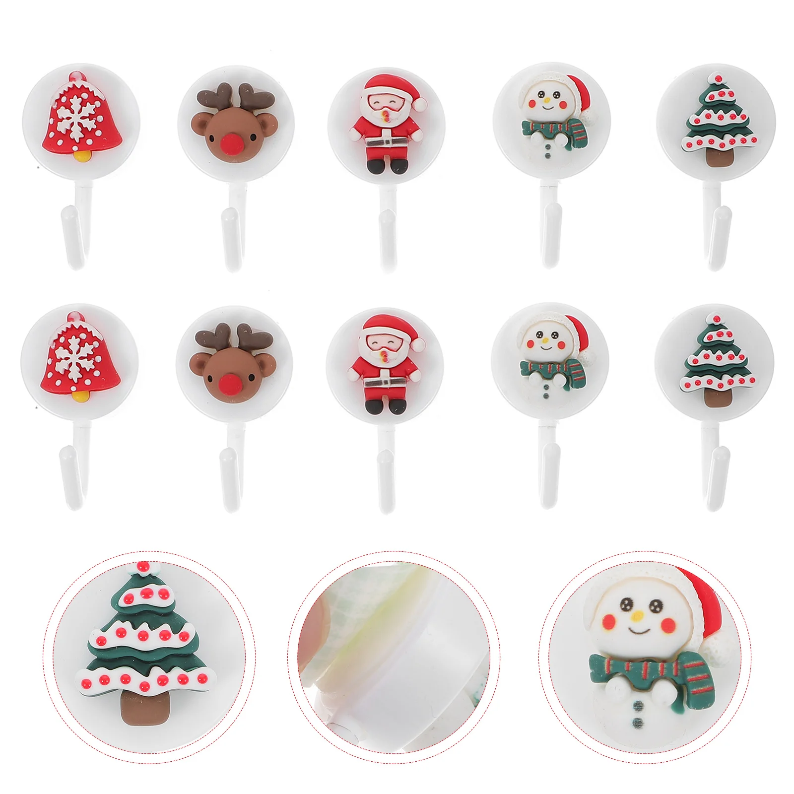 

Wall Hanger Christmas Hooks Hook Stockingmounted Hanging Towel Door Holiday Festival Sign Rack Decorative Coat Ornament Home