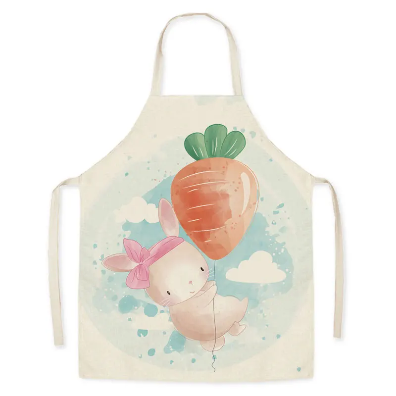 

фартук для кухни фартук мужской фартук для кухни панель товары для кухни и быта постельное Льняной кухонный фартук для уборки дома, с мультя...