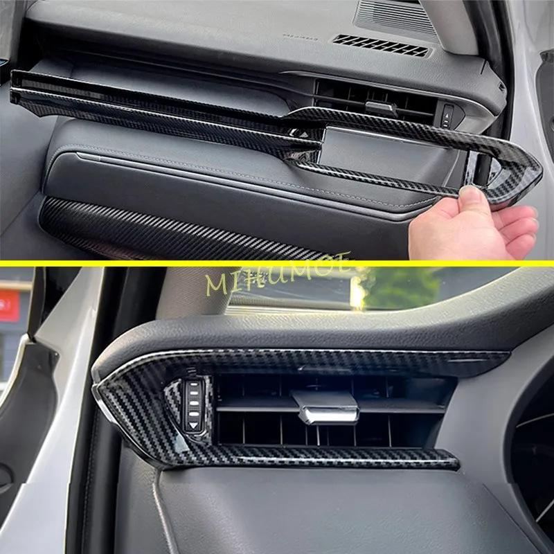 

For Toyota Venza 2021-2023 Car Dashboard Side Air Vent Cover Trims Carbon Fiber