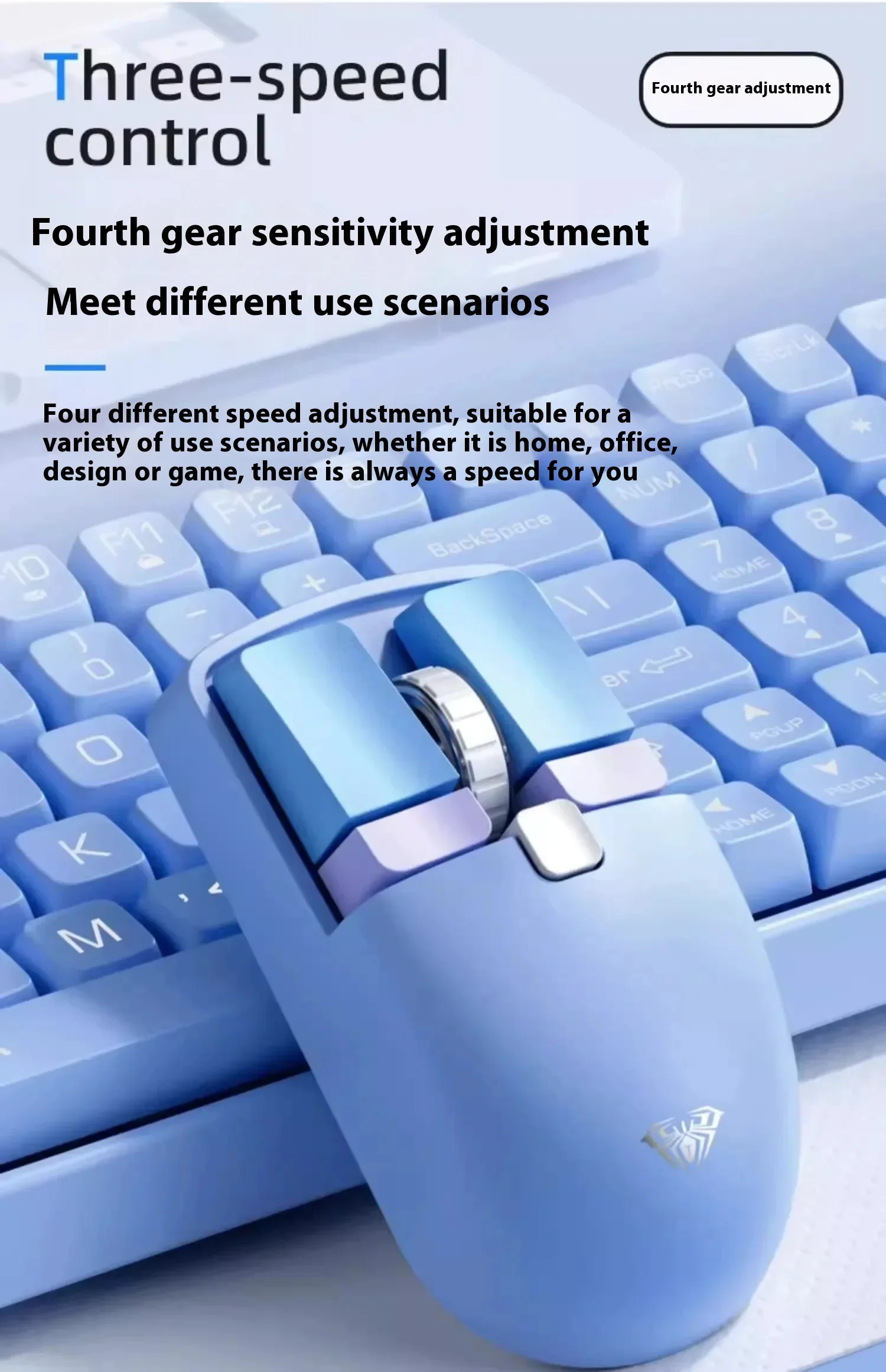 Aula Sc320 Mini Xiao Qiao Мышь Беспроводная Размытая 2 4 ГГц Двухрежимное Трехскоростное