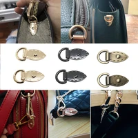 2pcs metal bag side tiny anchor gusset hanger clamps bag side edge anchor link hardware with d rings for tiny bag purse