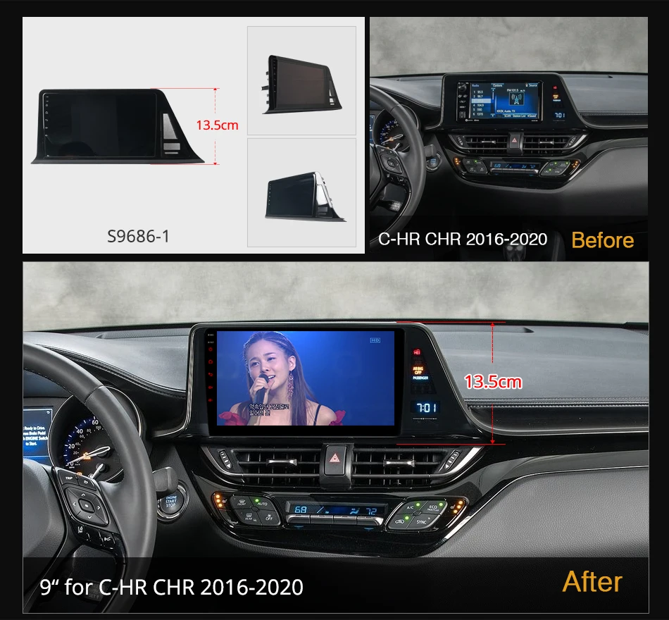Ownice K6+ 9 5 дюйма 2K для Toyota C-HR CHR 2016-2020 Автомобильный радиоприемник Carplay