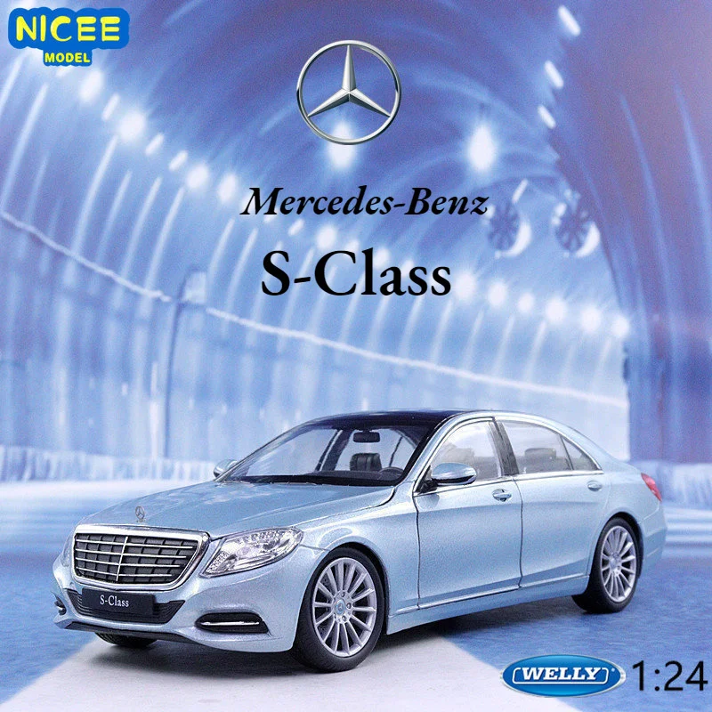 

WELLY 1:24 Mercedes Benz S-Class высококлассная имитация литая машина модель автомобиля из металлического сплава детские игрушки коллекционные подарки B47