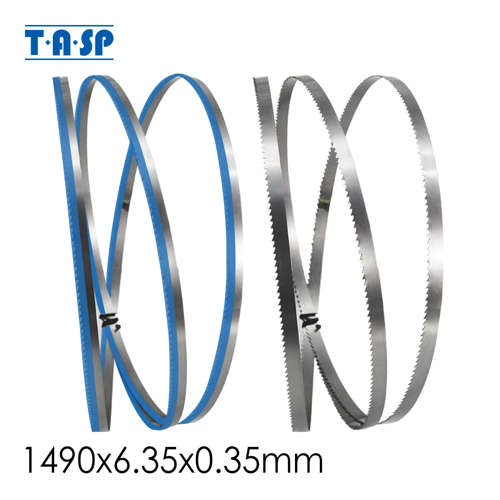Полотно ленточной пилы TASP 2 шт. 1490 мм 58 1/2 'x 1/4' (6,35) x 10 TPI для деревообработки ленточная пила Инструменты Аксессуары для Scheppach Basato 1