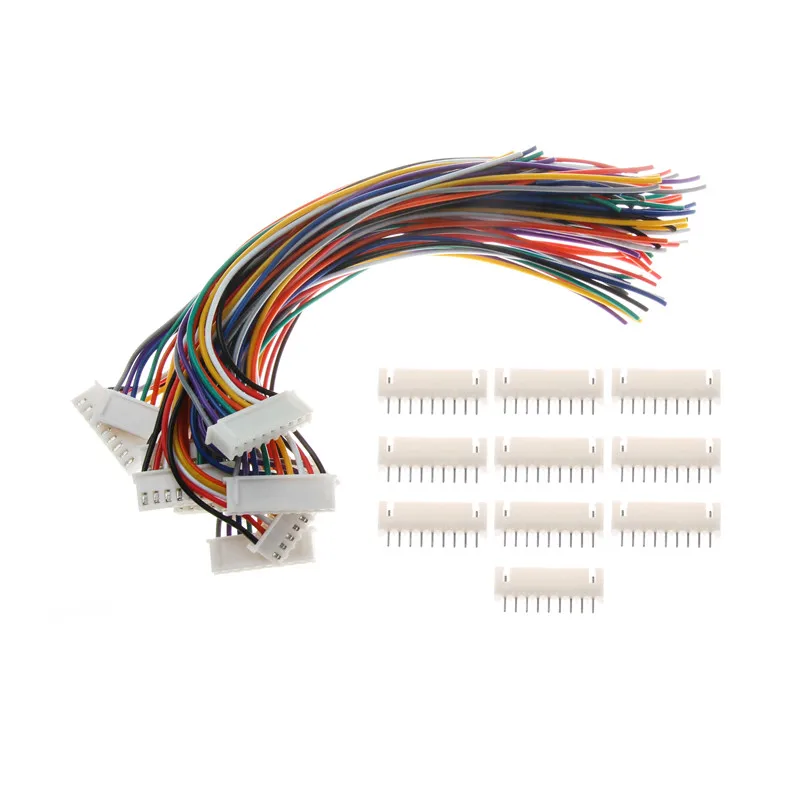 10Sets 2/3/4/5/6/7/8/9/10 Pin Pitch Male Female Plug Socket JST XH2.54 XH 2.5mm 15cm Wire Length 26AWG Cable Connector | Обустройство