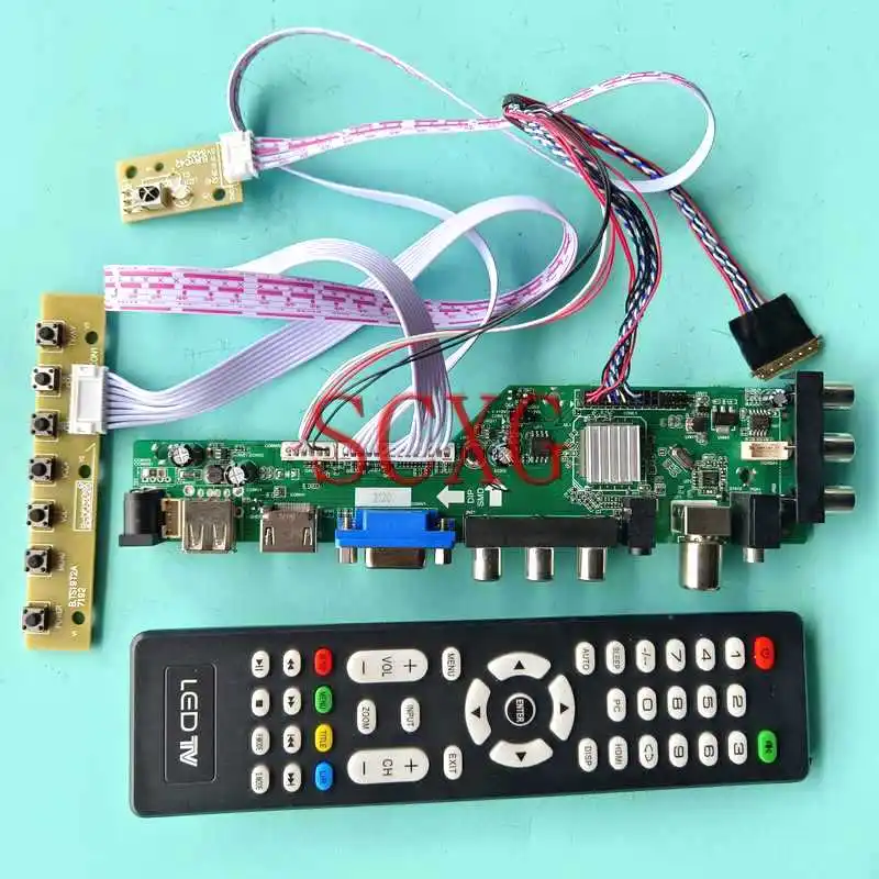 

Плата контроллера цифрового сигнала DVB для N101L6 N101LGE CLAA101NB01, AV RF USB 1024*600, 40-контактный комплект LVDS, 10,1 дюйма, VGA, HDMI-Совместимость