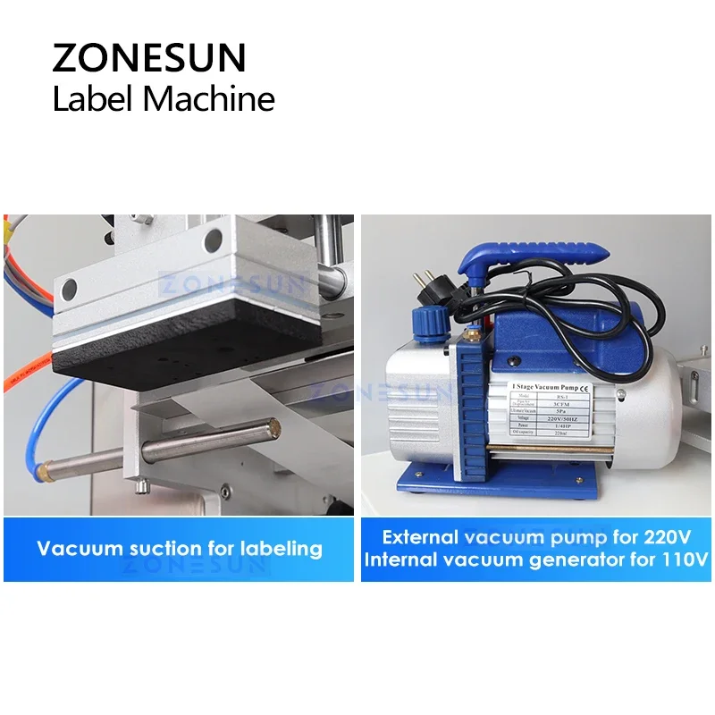 Фото Этикетировочная машина ZONESUN ZS-TB60 для плоских поверхностей, для косметических коробок, книг, упаковок №1