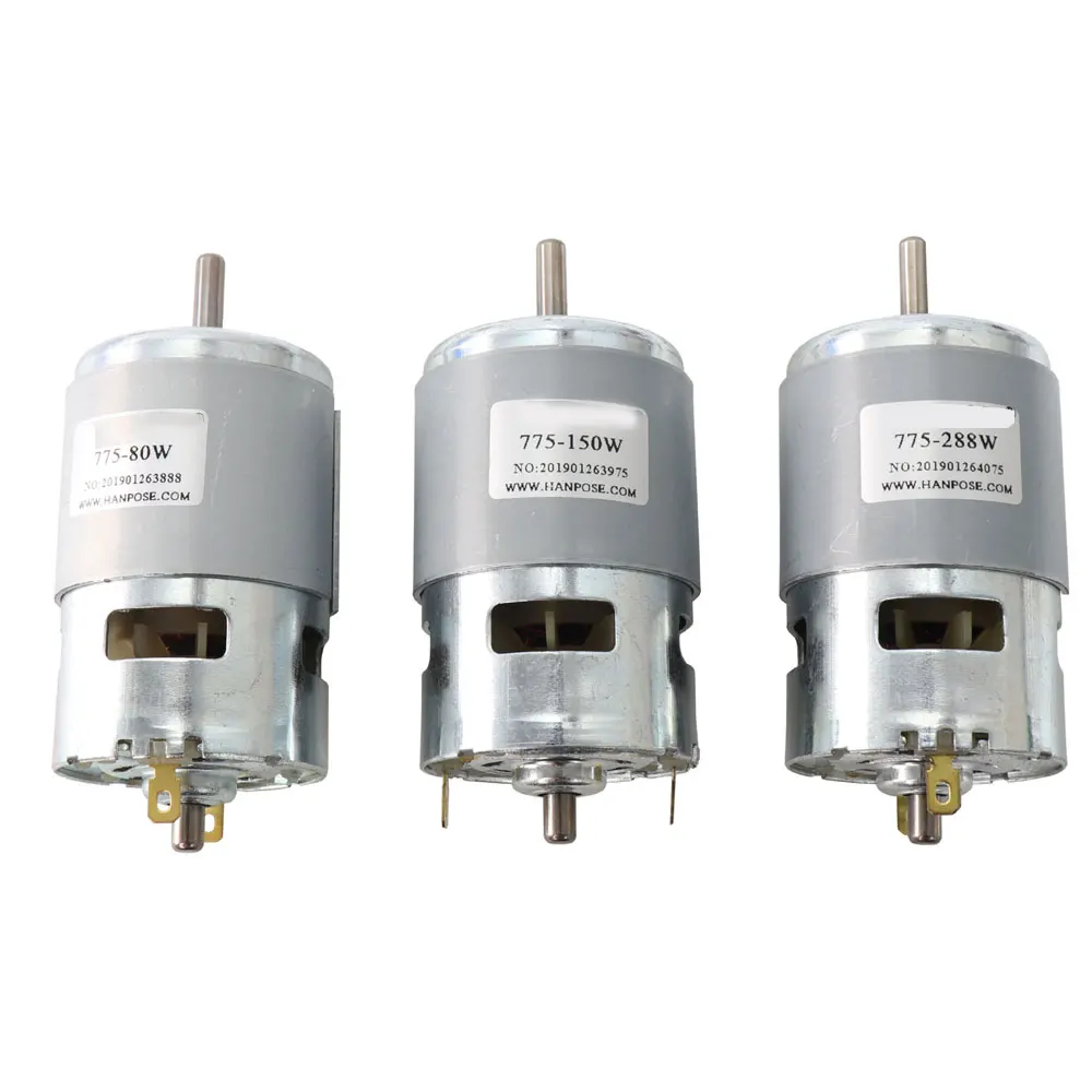 1 шт., мотор постоянного тока 775, 795, 895, 80 Вт, 150 Вт, 180 Вт, 200 Вт, 288 Вт, 12 В, 24 В постоянного тока, большой крутящий момент, мотор-редуктор высокой мощности, мотор электронных компонентов