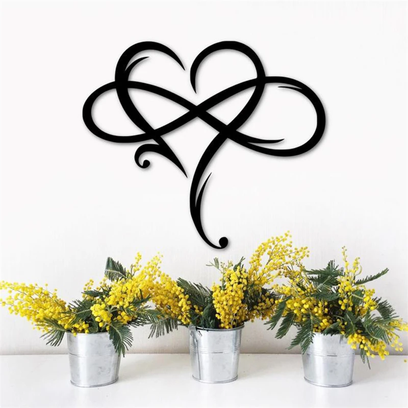 

Metal Wall Decoration Unique Design-wall Art Room Decoration Eternal Love Infinite Heart Iron Art Decoration Interior Decoration