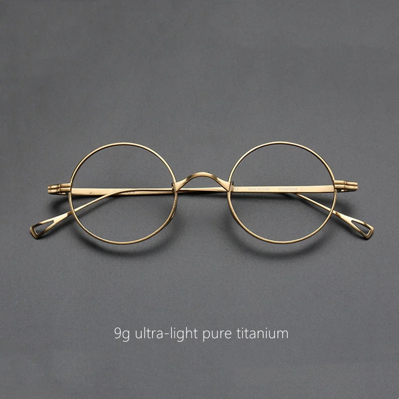 Японский стиль 9g Ultra-светильник винтажная маленькая круглая оправа из чистого