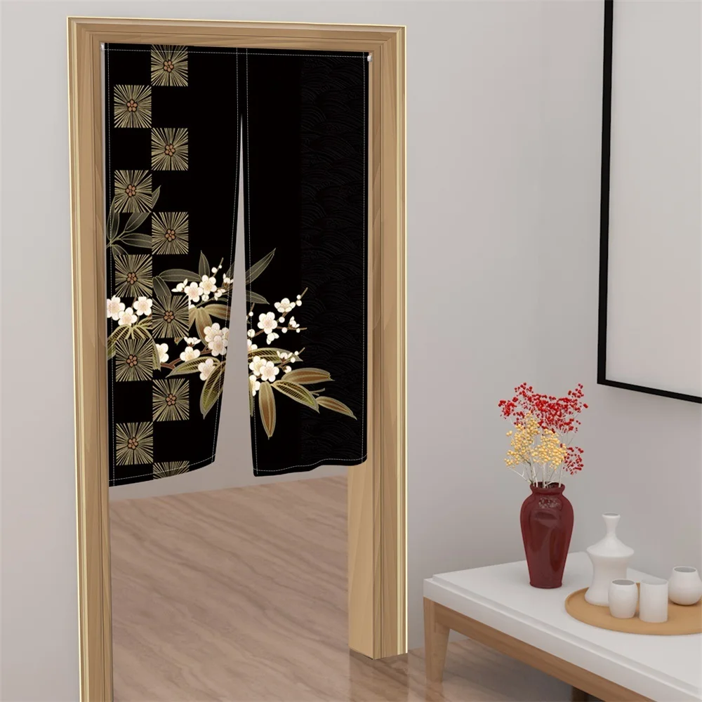 Японская дверная занавеска с принтом перегородка в полоску кухонная дверь