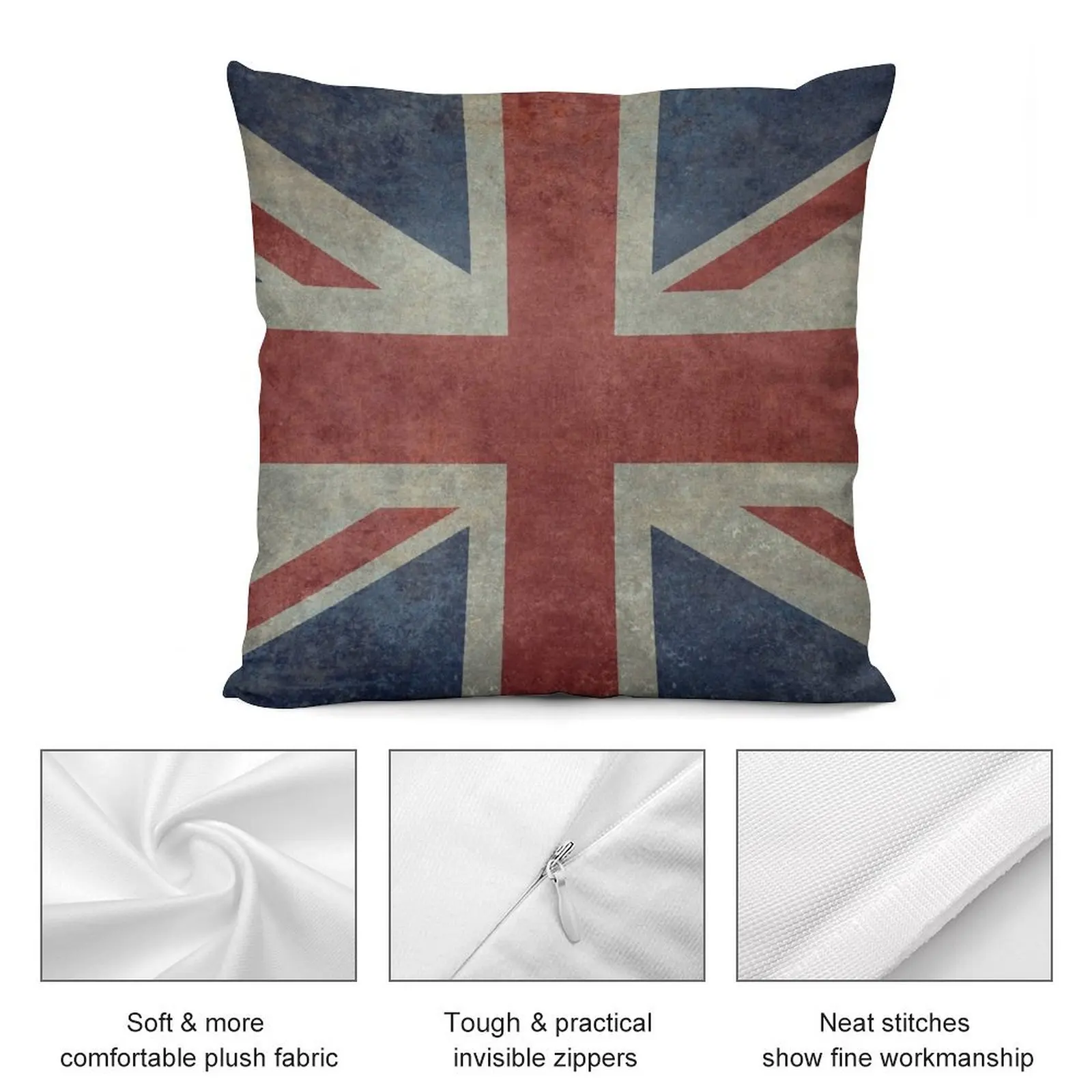 Подушка Юнион Джек (версия 3:5) Детская эластичная наволочка для дивана подушка