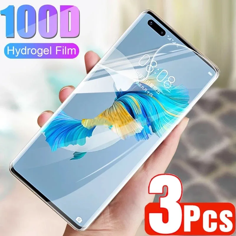 

3PCS Hydrogel Film For Huawei Mate 50 40 30 Pro Screen Protector For Huawei Nova 10 9 8 7 Pro SE Y90 Y70 Y60 Y61 Y71 Y91 Film
