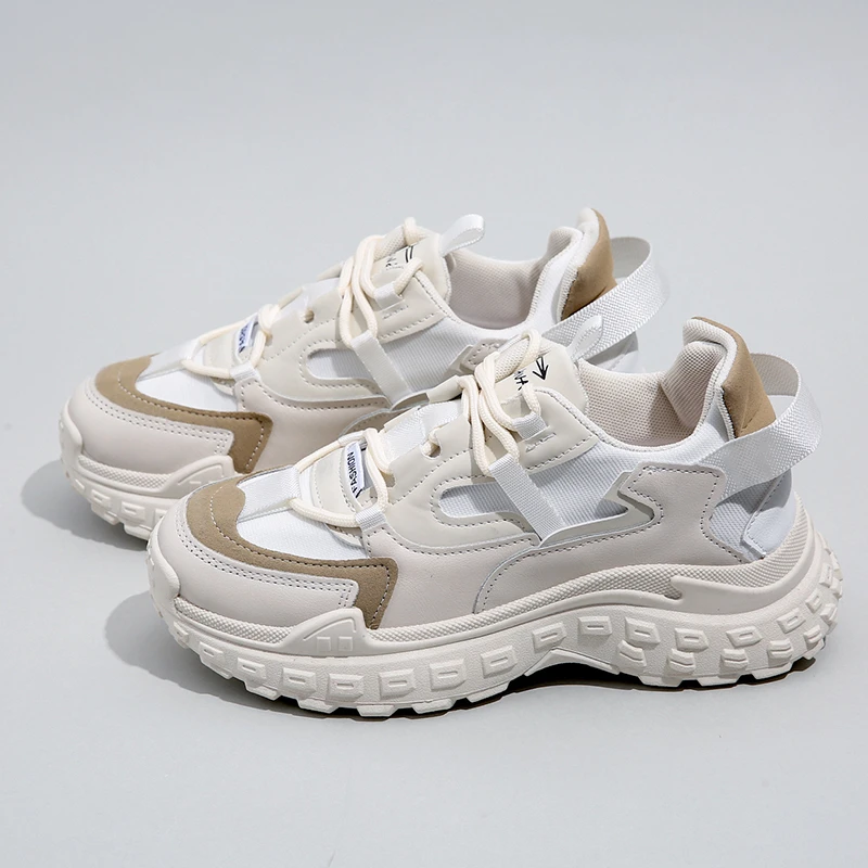 

2022 New Fashion Women's Spring Platform Chunky Sneakers Sports Shoes Comfort Casual High Sneaker Women Vulcanize Sneakers Wild